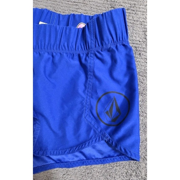 Volcom Roxy Boardshorts‎ Beach Surf Blue  Low Rise Swim Womams Sz 3/M Y2K - Picture 6 of 11